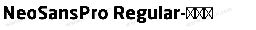 NeoSansPro Regular字体转换